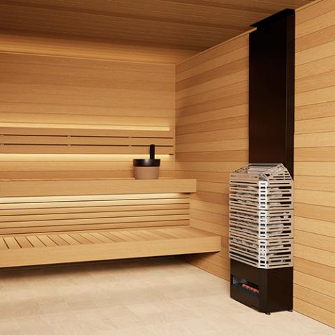 Saunum AIR 5 4.8kW Sauna Heater w/Climate Equalizer Sauna Heater Bathing Brands   