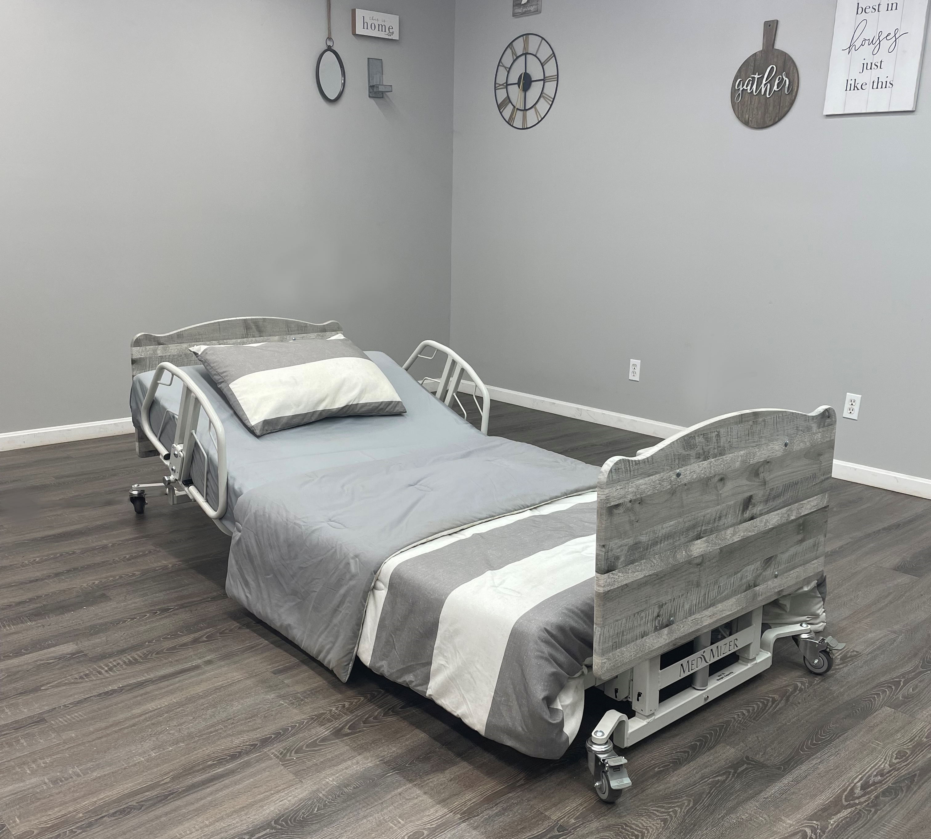 Med-Mizer AllCare COMFORTWIDE Low Hospital Bed and Bariatric Bed  Med-Mizer   