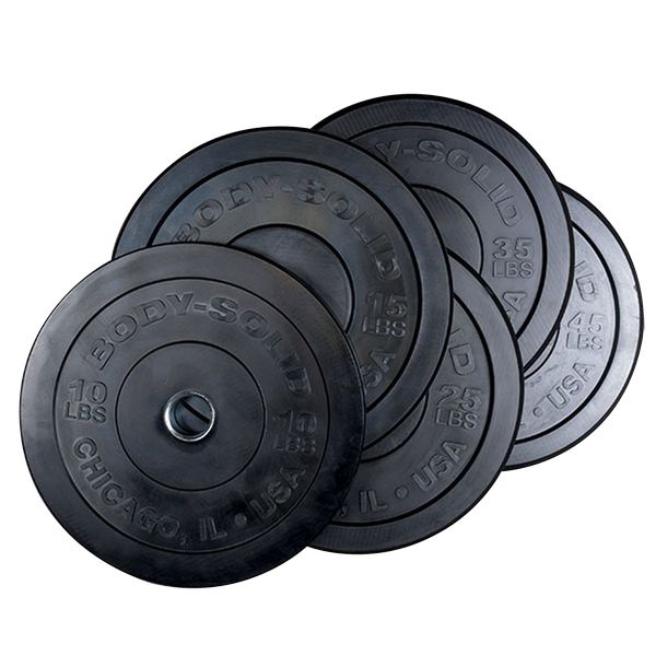 Body-Solid Chicago Extreme Bumper Plate Sets - OBPX Bumper Plates Body-Solid 260 lb Set