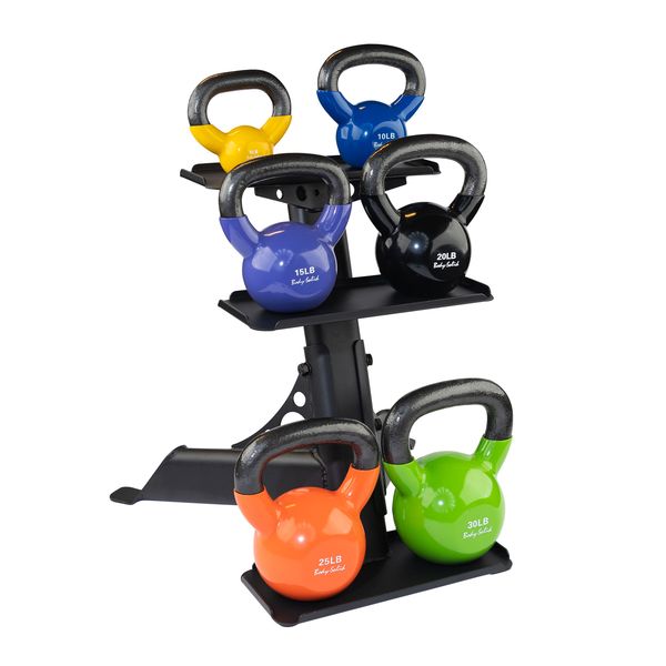 Body Solid GDKR50B 3-Tier Kettlebell Rack kettlebell Rack Body-Solid