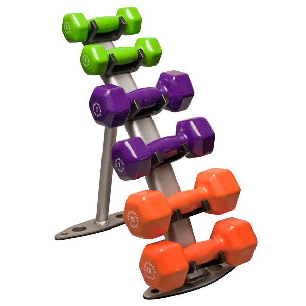 Body Solid GDR10 Vinyl Dumbbell Rack Dumbbell Rack Body-Solid