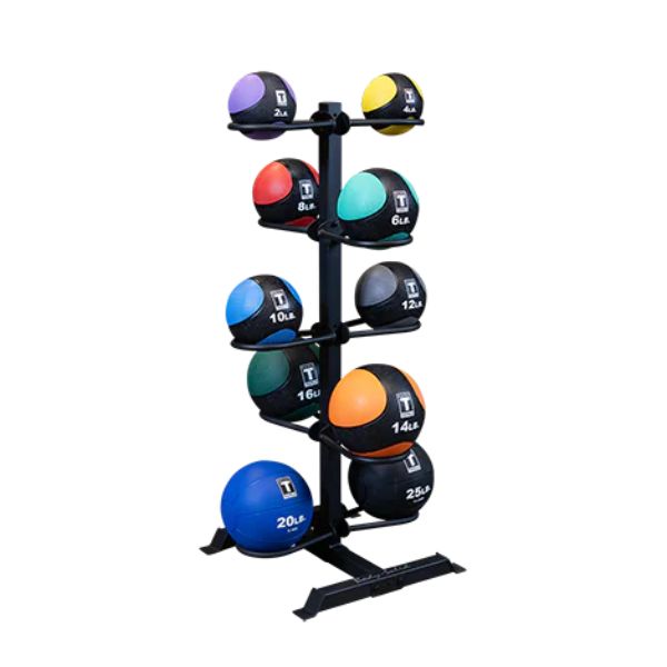 Body-Solid GMR20-MEDPACK Medicine Ball and Wall Ball Rack Medicine Balls Body-Solid With Rack