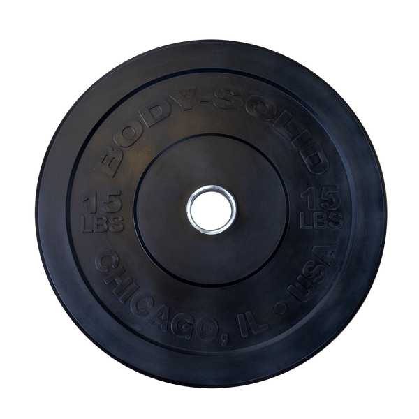 Body Solid 260Lb Chicago Extreme Bumper Plate Set OBPXC260 Weight Plate Set Body-Solid