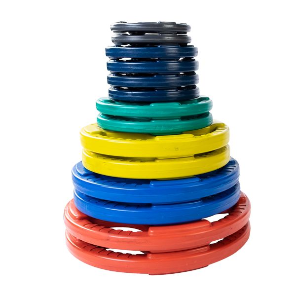 Body-Solid ORCT - Color Rubber Grip Olympic Plate Sets Olympic Plates Body-Solid 105 lb Set