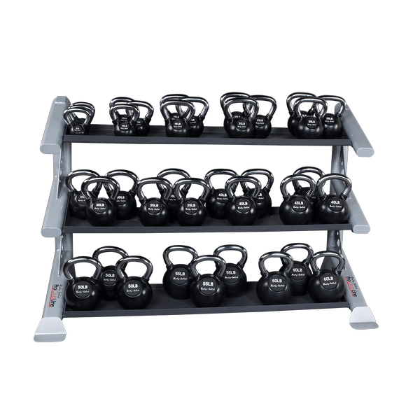 Body Solid Pro Clubline SDKR1000KB 3 Tier Kettlebell Rack kettlebell Rack Body-Solid