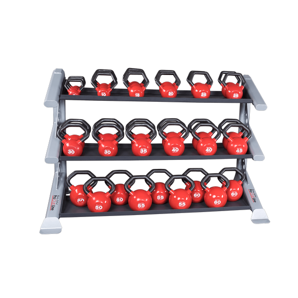 Body Solid Pro Clubline SDKR1000KB 3 Tier Kettlebell Rack kettlebell Rack Body-Solid