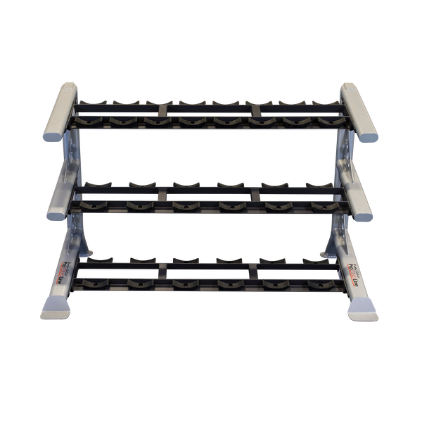 Body Solid Pro Clubline SDKR1000SD 3 Tier Saddle Dumbbell Rack Dumbbell Rack Body-Solid Default Title