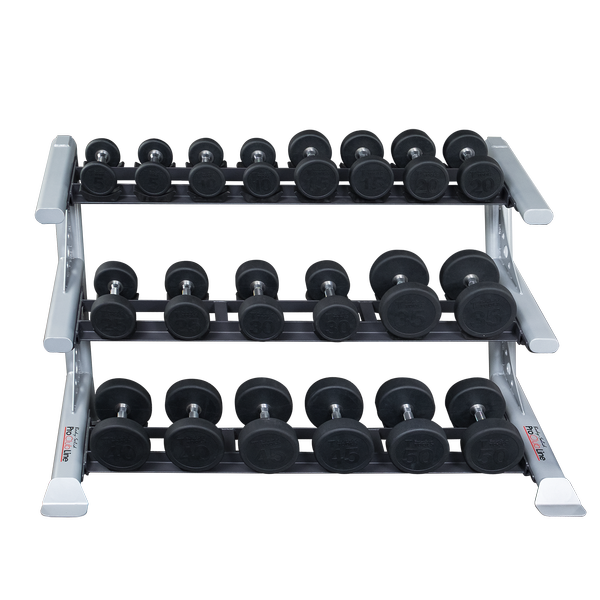 Body Solid Pro Clubline SDKR1000SD 3 Tier Saddle Dumbbell Rack Dumbbell Rack Body-Solid