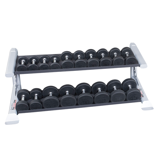 Body Solid Pro Clubline SDKR500DB 2 Tier Dumbbell Rack Dumbbell Rack Body-Solid