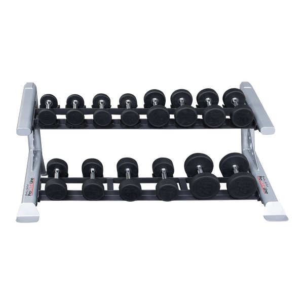 Body Solid Pro Clubline SDKR500SD 2 Tier Saddle Dumbbell Rack Dumbbell Rack Body-Solid