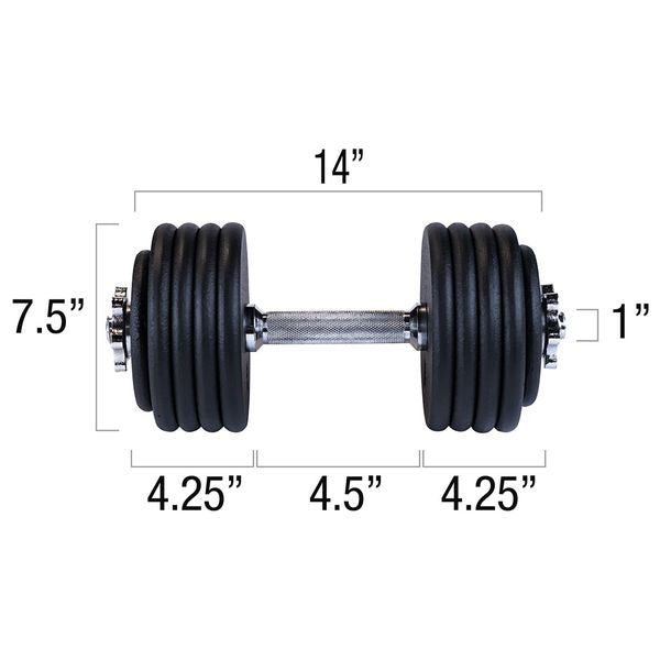 Body Solid Tools BSTADBPR Adjustable Dumbbell Set Adjustable Dumbbells Body-Solid