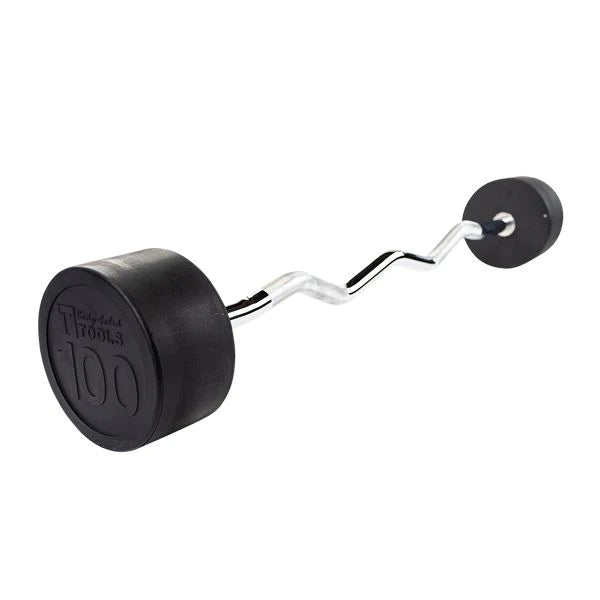 Body-Solid Tools Fixed Weight Ez-Curl Barbells (20-110 lbs.) Strength Body-Solid 100LB  