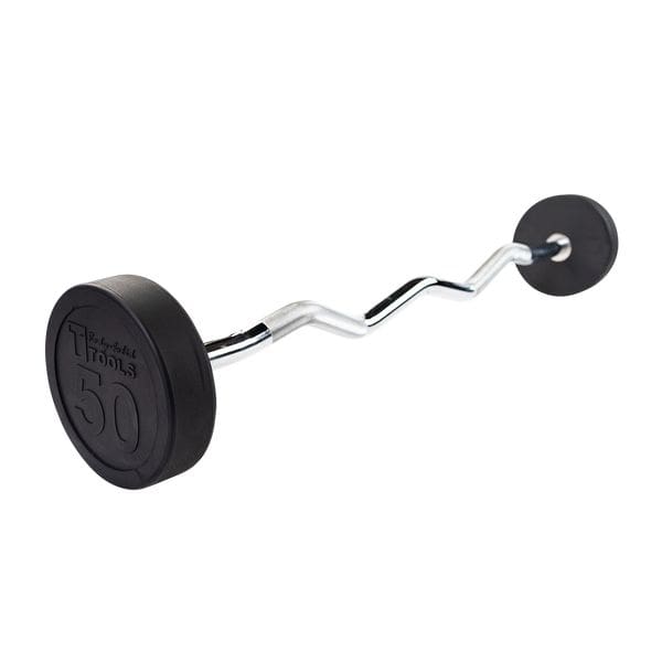 Body-Solid Tools Fixed Weight Ez-Curl Barbells (20-110 lbs.) Strength Body-Solid 50LB  