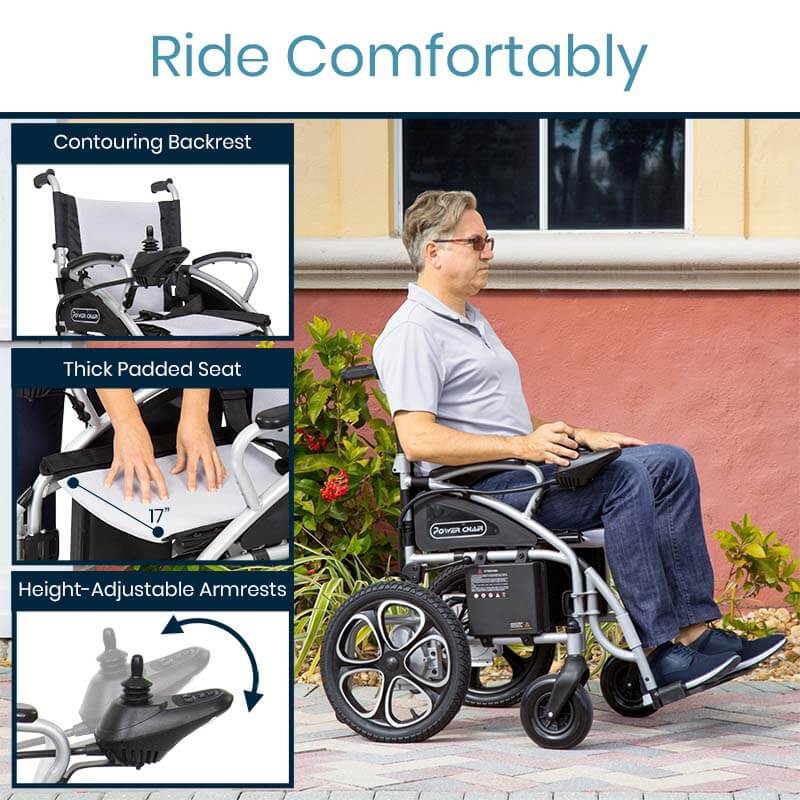 Vive Health MOB1029S Compact Power Wheelchair Power wheelchairs Vive Health   