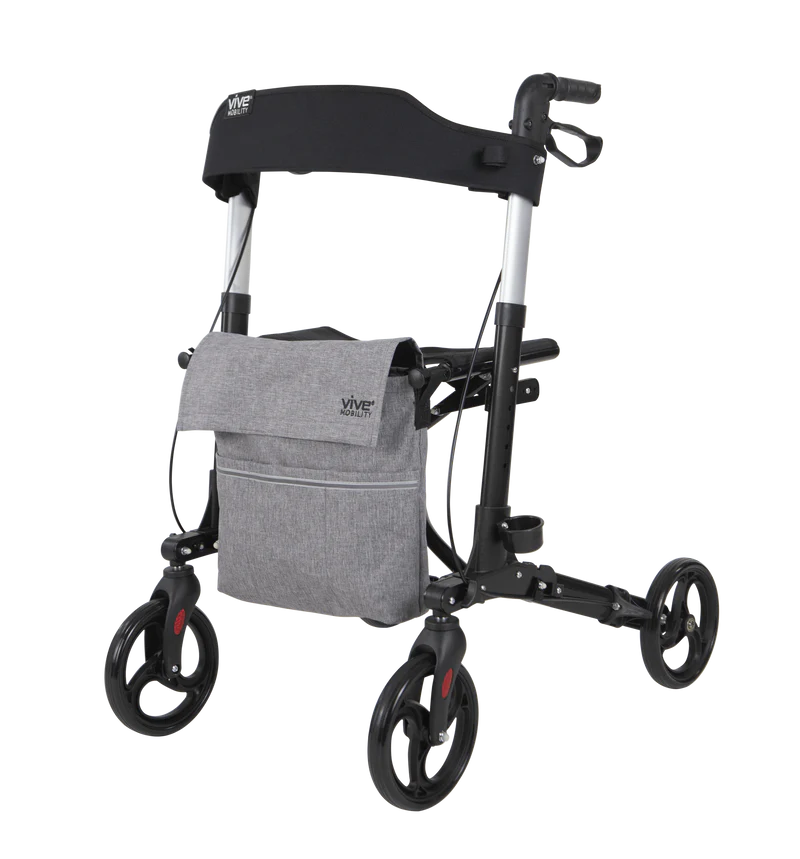 Vive Health Rollator Walker Mobility Vive Health Black  