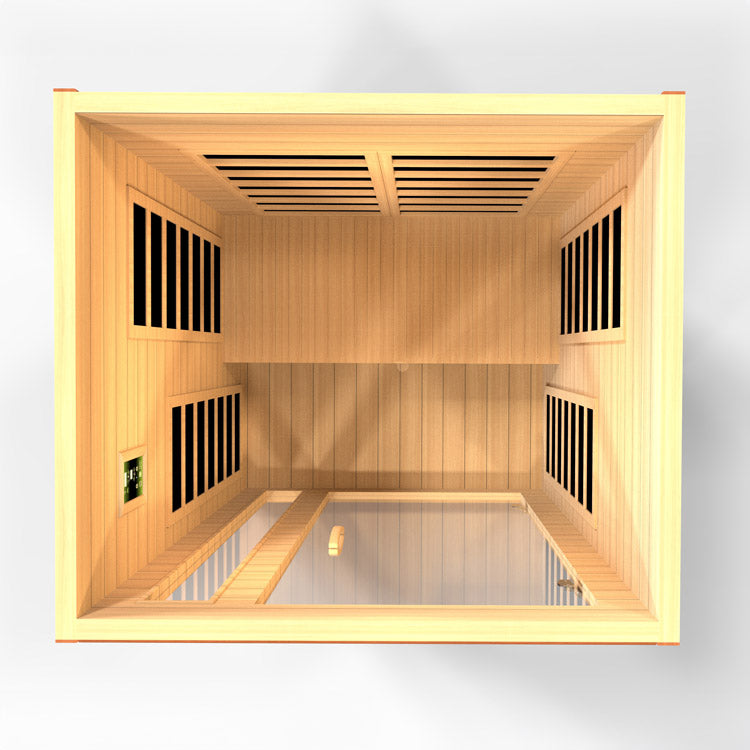 Dynamic Cordoba 2-Person Low EMF FAR Infrared Sauna (Canadian Hemlock)