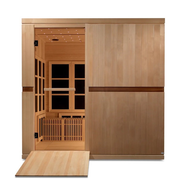 Golden Designs Catalonia 8-person PureTech™ Near Zero EMF (Under 2MG) FAR Infrared Sauna (Canadian Hemlock) Saunas Golden Designs