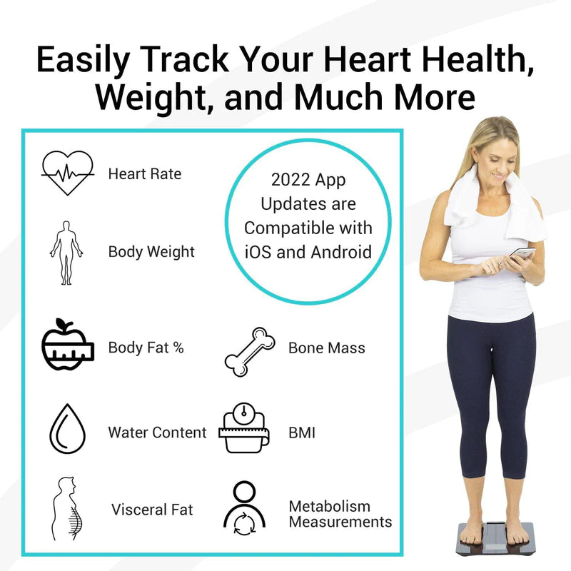 Vive Health Digital Heart Rate Scale Compatible with Smart Devices Digital Measuring Devices Vive Health   