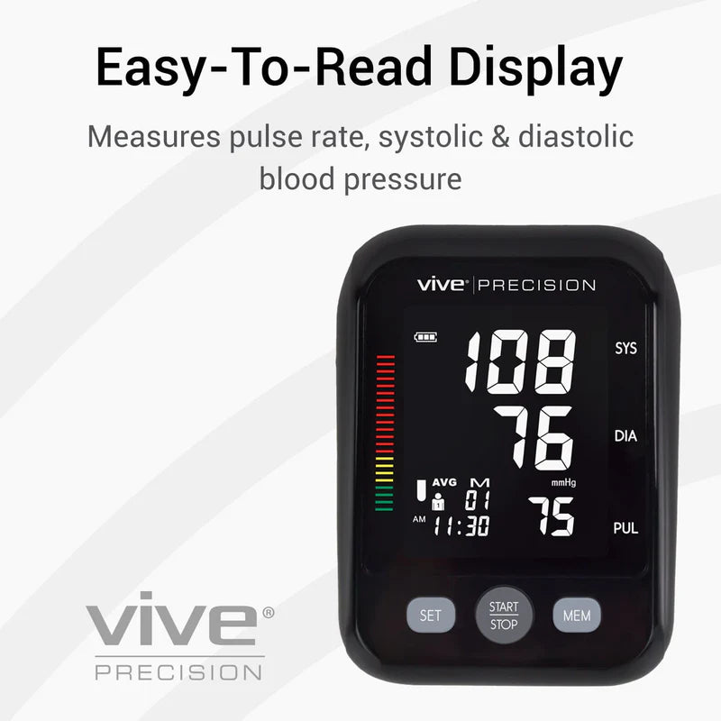 Vive Health DMD1037BLK Compact Blood Pressure Monitor Digital Measuring Devices Vive Health   