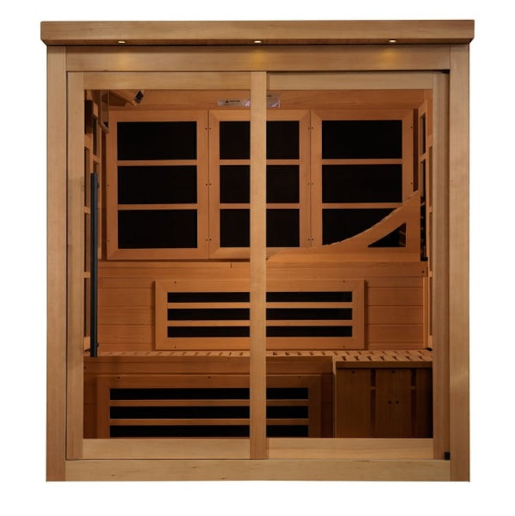 Golden Designs Monaco Limited Edition 6-person PureTech™ Near Zero EMF (Under 2MG) FAR Infrared Sauna Saunas Golden Designs Default Title