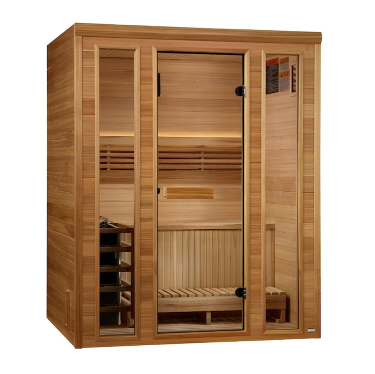 Golden Designs Andermatt Edition 2-3 Person Traditional Steam Sauna - Pacific Premium Clear Cedar - Heater included Saunas Golden Designs Default Title