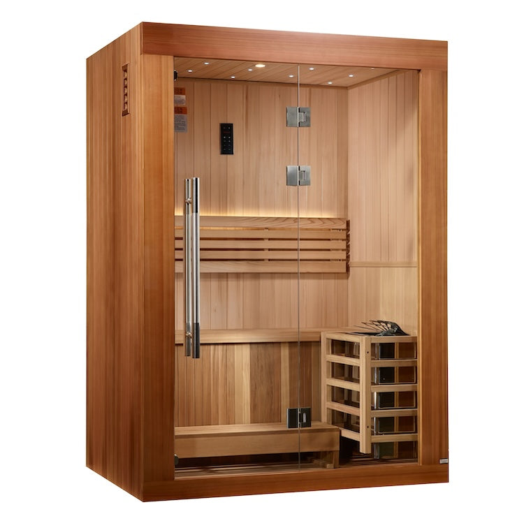 Golden Designs Sundsvall Edition 2 Person Traditional Sauna Saunas Golden Designs Default Title