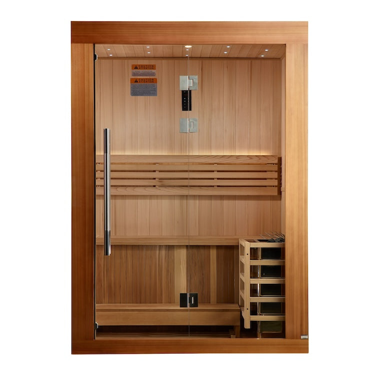 Golden Designs Sundsvall Edition 2 Person Traditional Sauna Saunas Golden Designs