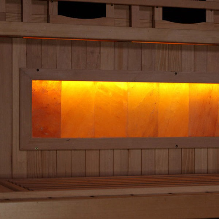 Golden Designs 2-Person Full Spectrum PureTech™ Near Zero EMF FAR Infrared Sauna with Himalayan Salt (Canadian Hemlock) Saunas Golden Designs