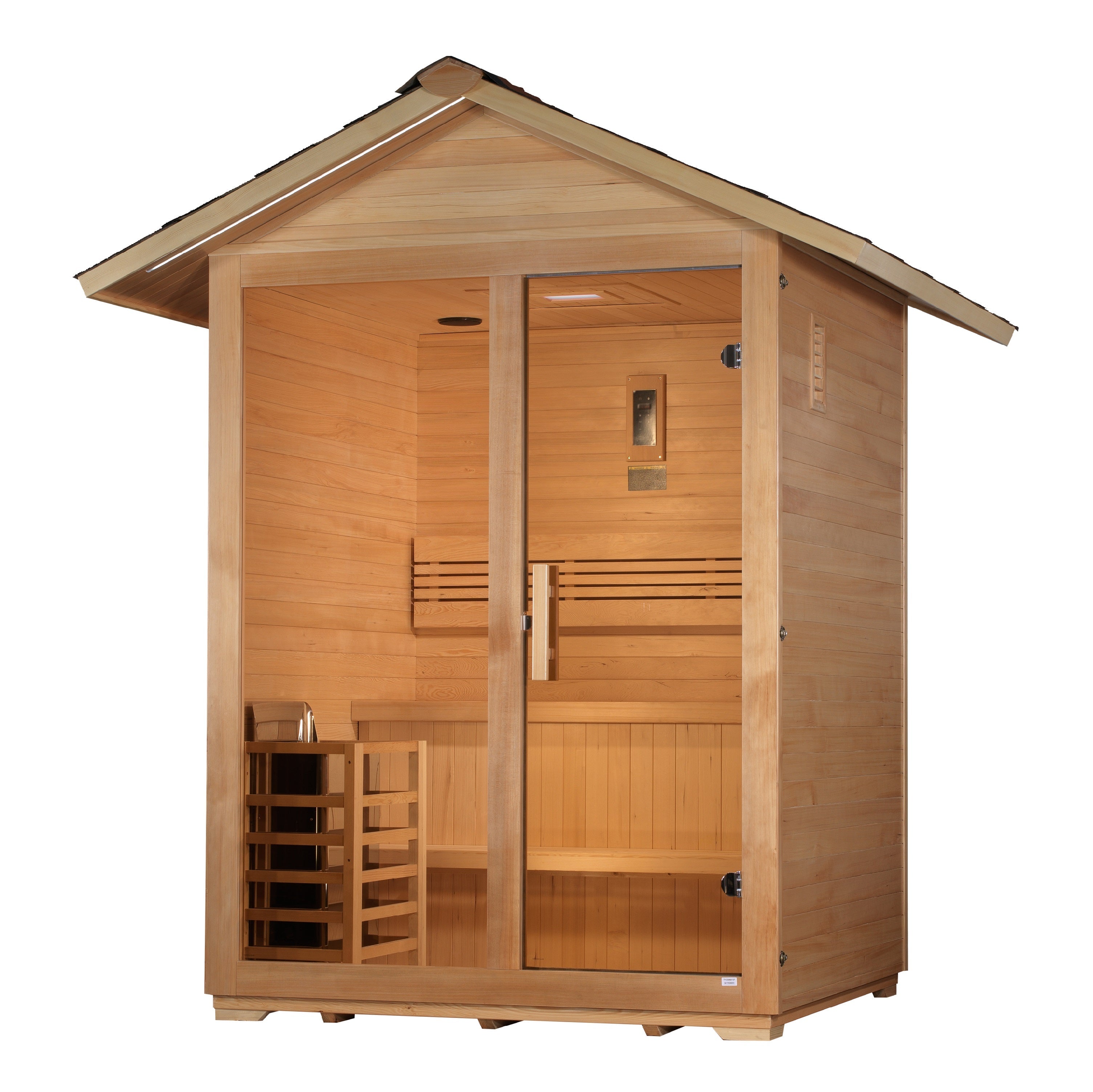 Golden Designs "Arlberg" 3 Person Traditional Outdoor Sauna (Heater Included)  Golden Designs Saunas   