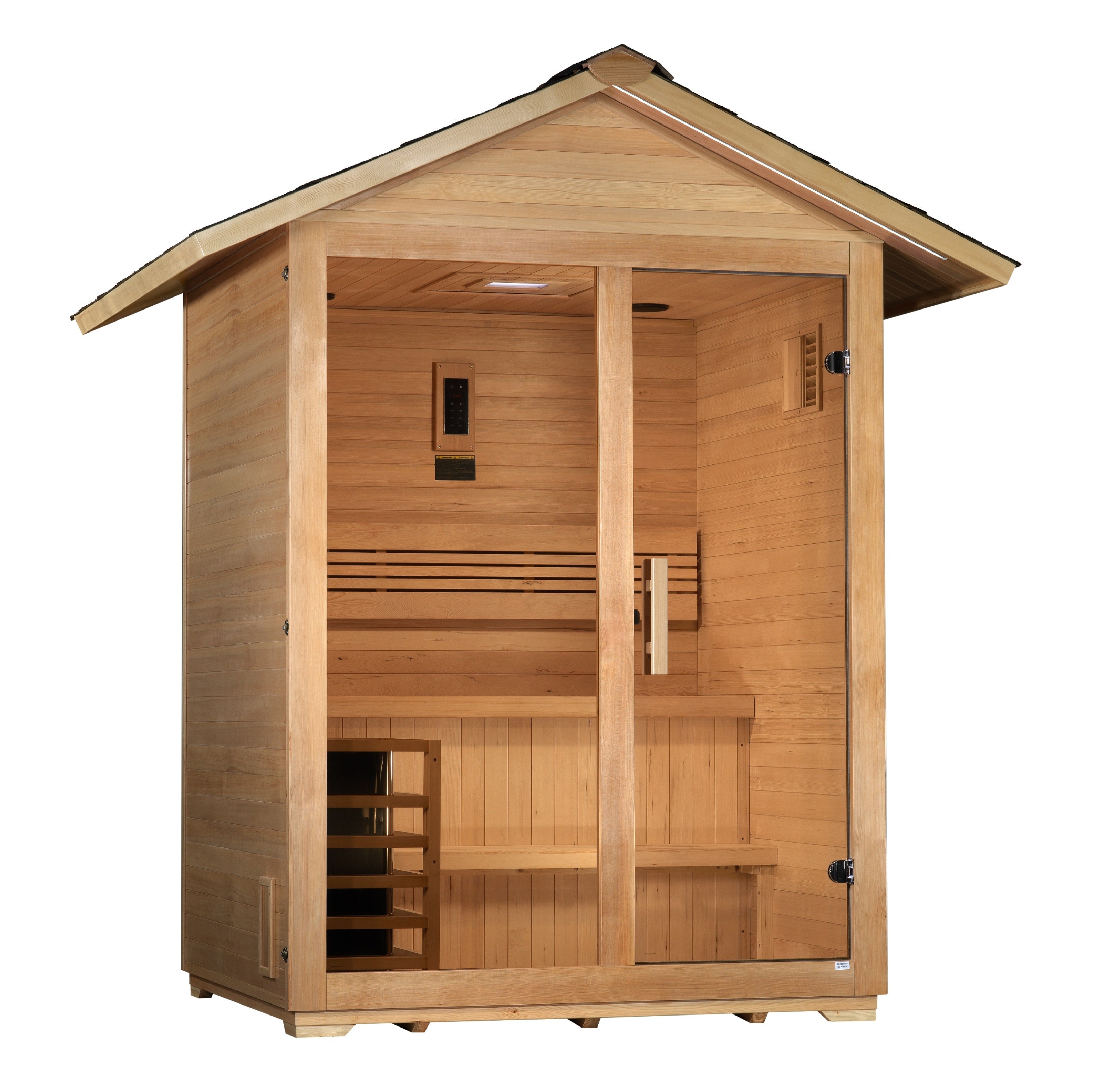 Golden Designs "Arlberg" 3 Person Traditional Outdoor Sauna (Heater Included)  Golden Designs Saunas   