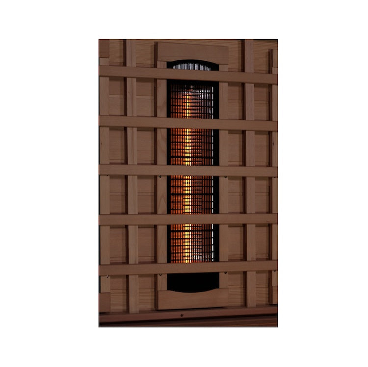 Golden Designs 3-Person Full Spectrum PureTech™ Near Zero EMF FAR Infrared Sauna with Himalayan Salt (Canadian Hemlock) Saunas Golden Designs