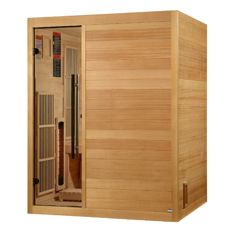 Golden Designs Soria 3 Person Hybrid Sauna- Full Spectrum Infrared and Traditional Sauna Saunas Golden Designs