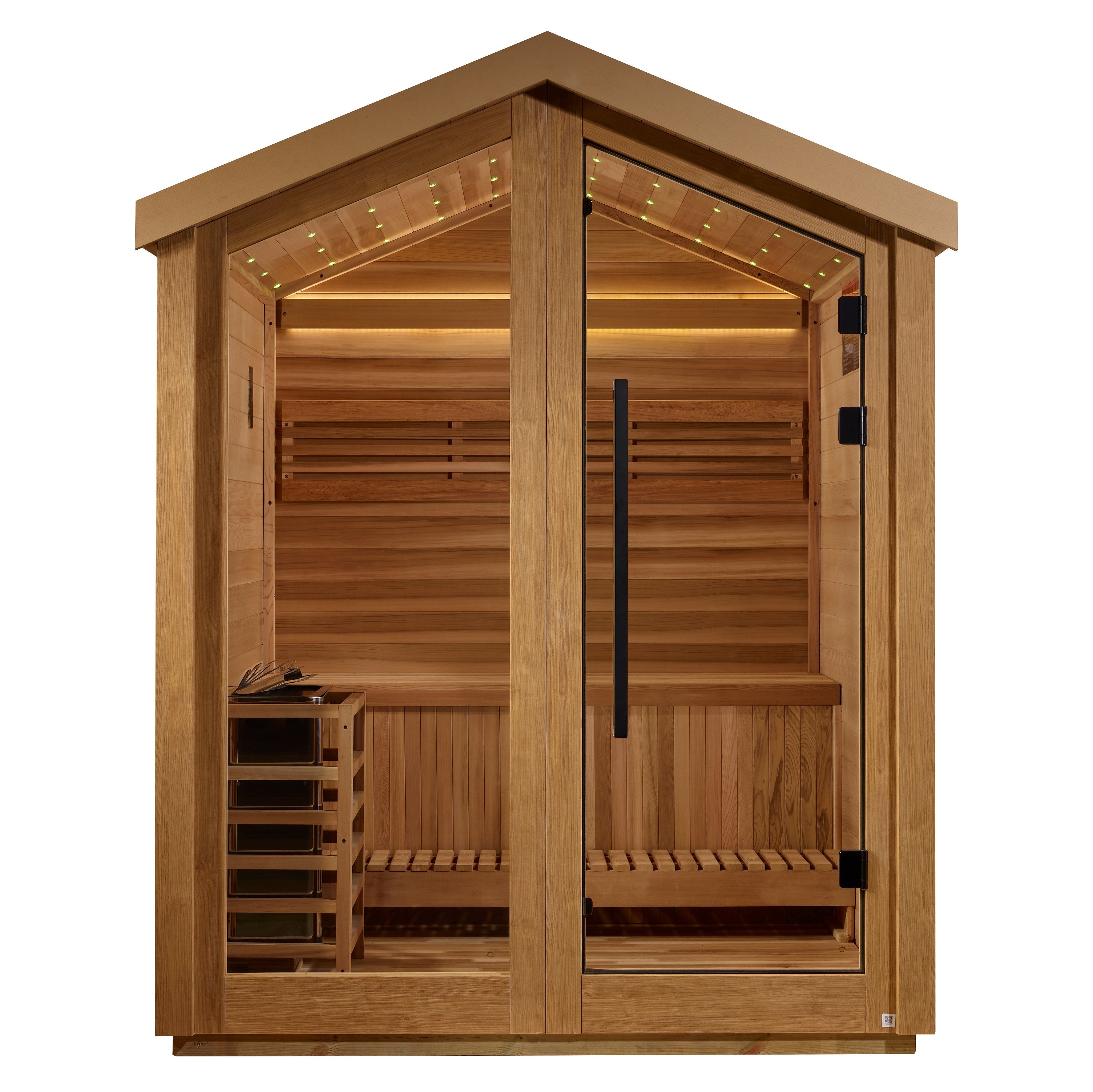 Golden Designs Savonlinna 3 Person Outdoor Traditional Sauna  Golden Designs Saunas   