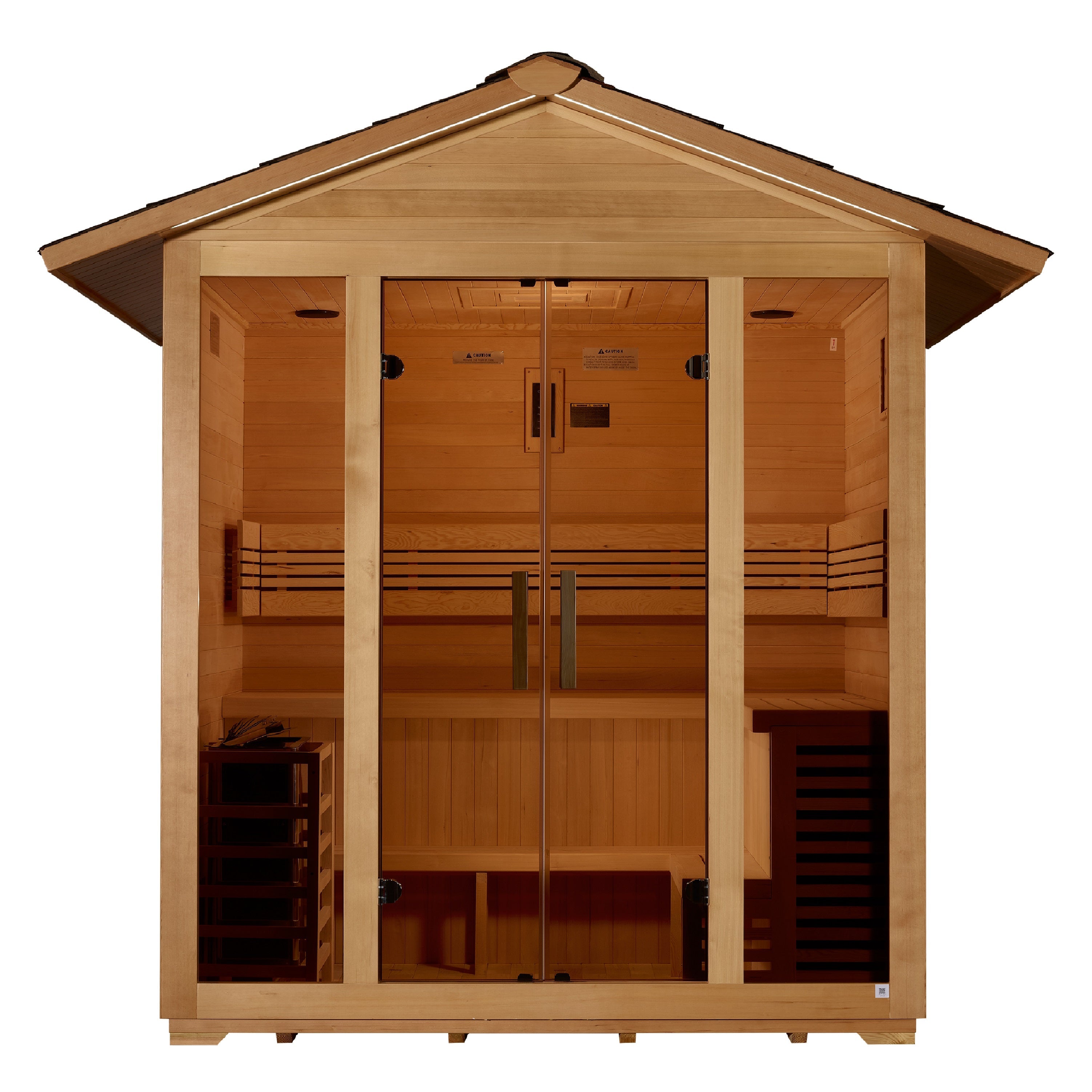 Golden Designs "Vorarlberg" 5 Person Traditional Outdoor Sauna (Heater Included)  Golden Designs Saunas   