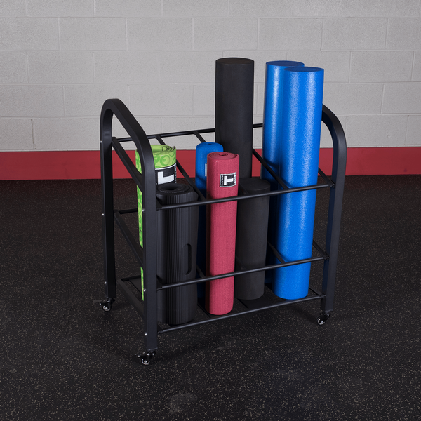 Body-Solid FOAM ROLLER AND YOGA MAT RACK Strength Body-Solid   