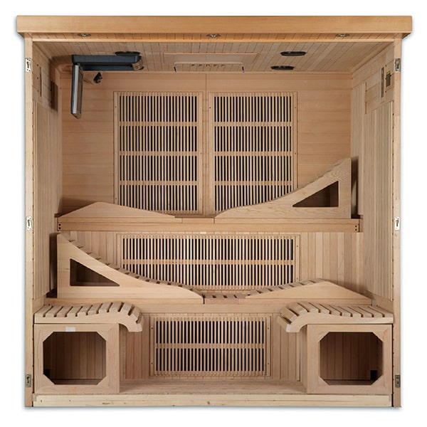 Golden Designs Monaco 6-person PureTech™ Near Zero EMF FAR Infrared Sauna (Canadian Hemlock) Saunas Golden Designs