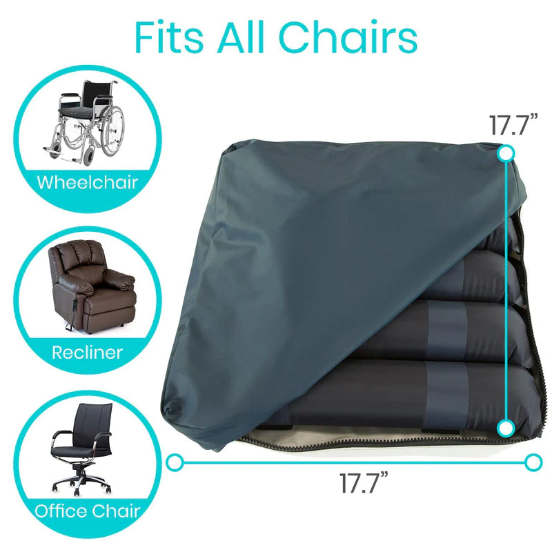 Vive Health CSH1084BLK Alternating Seat Cushion (Black) Wheelchair Cushions Vive Health   