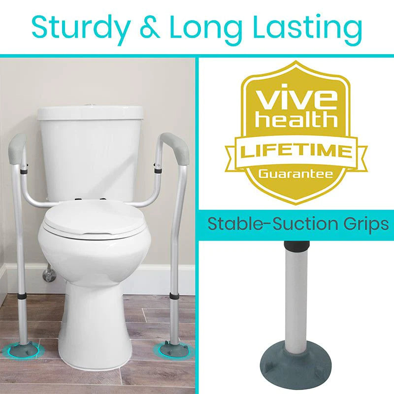 Vive Health LVA1010 Toilet Safety Rail Living Aids Vive Health   