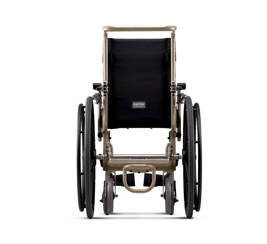 Karman KM-AA20 Convertible Airplane Aisle Chair with Quick Release Rear Wheels Airplane Aisle Wheelchairs Karman Healthcare   