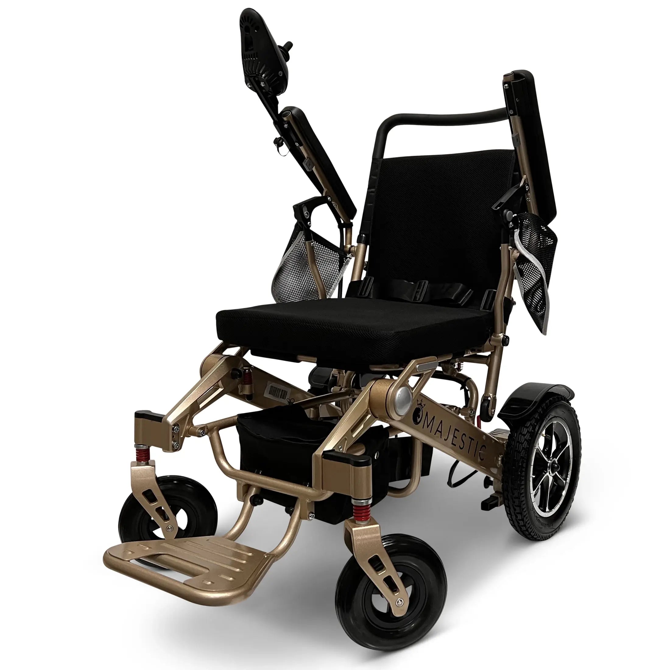 ComfyGo Majestic IQ-7000 AF Auto Folding Remote Controlled Electric Wheelchair Electric Wheelchair ComfyGo Bronze Standard Up To 13 Miles - 12AH Battery