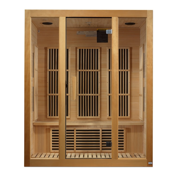 Maxxus Bellevue 3-Person Near Zero EMF (Under 2MG) FAR Infrared Sauna (Canadian Hemlock) Saunas Maxxus Saunas