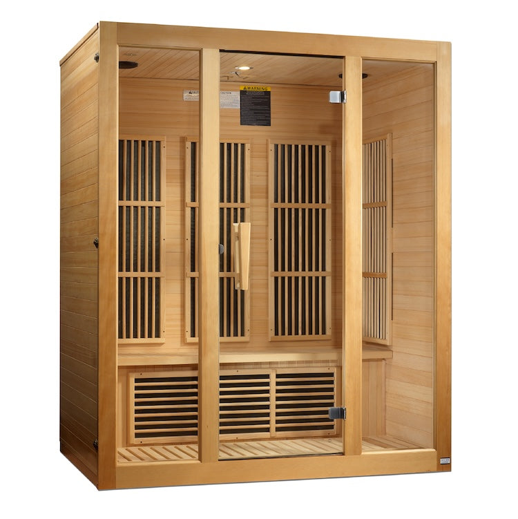 Maxxus Bellevue 3-Person Near Zero EMF (Under 2MG) FAR Infrared Sauna (Canadian Hemlock) Saunas Maxxus Saunas Default Title