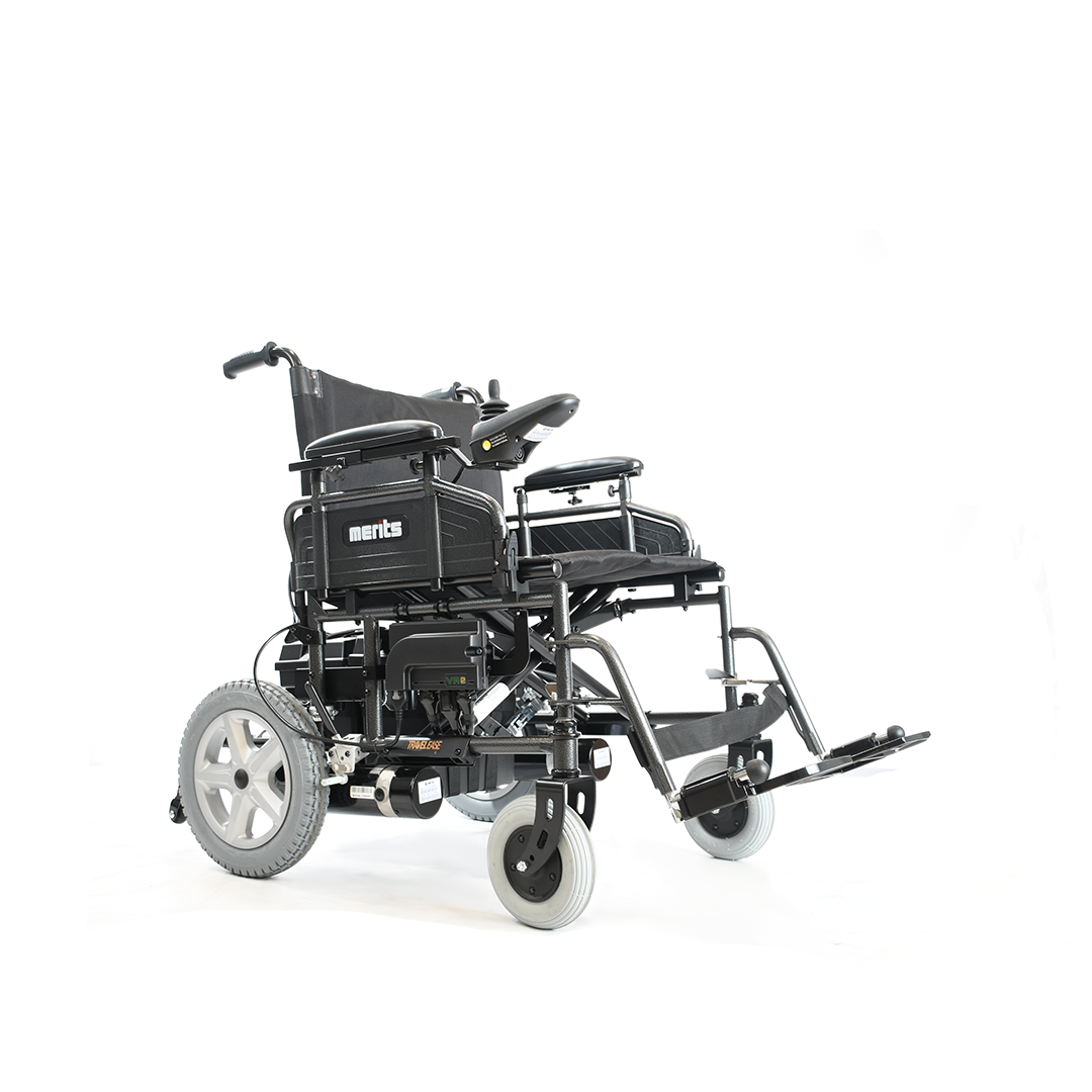 MERITS HEALTH TRAVEL-EASE FOLDING POWER WHEELCHAIR P101 Power wheelchairs Merits Health   
