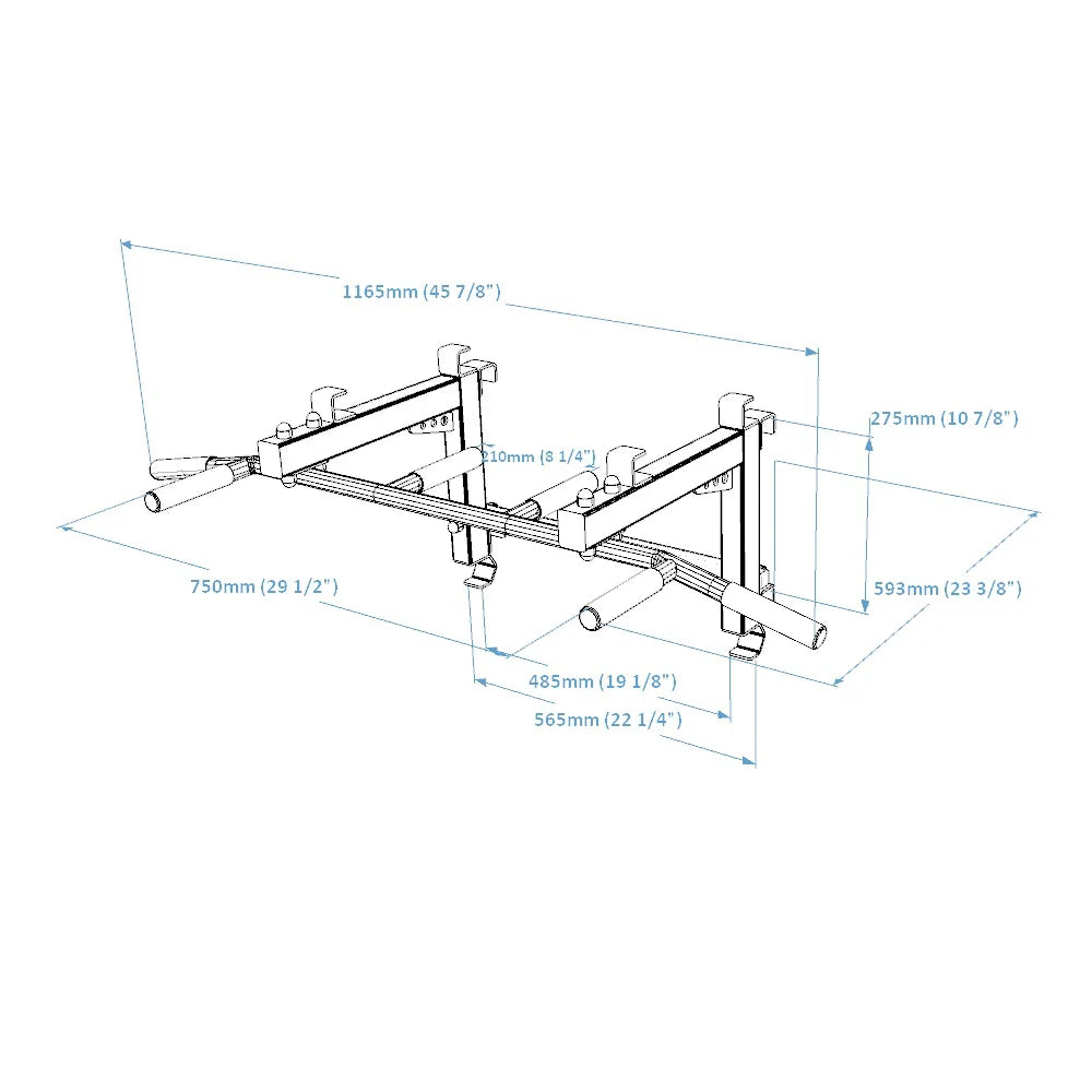 BenchK PB3B, PB3W Steel Pull-Up Bar Fitness Bench K   