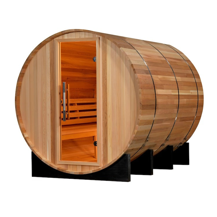 Golden Designs Marstrand Edition 6 Person Traditional Barrel Steam Sauna - Canadian Red Cedar Saunas Golden Designs Default Title