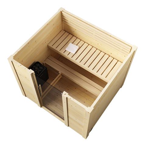 SaunaLife Model G2 Outdoor 3-4 Person Sauna DIY Kit Outdoor Sauna SaunaLife   