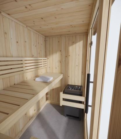 SaunaLife Model X6 Home 2-3 Person Indoor Sauna w/LED Light System Indoor Sauna SaunaLife   