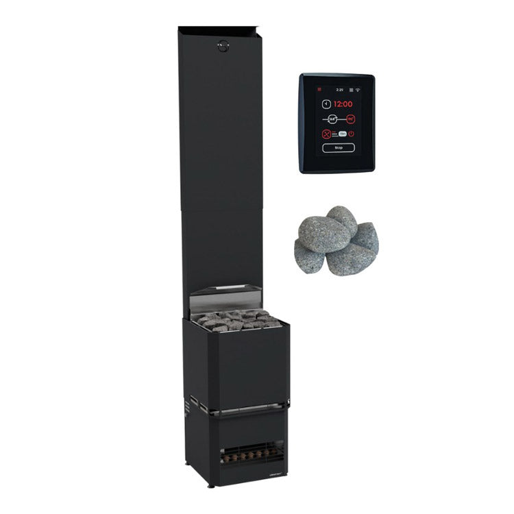 Saunum AIR L 15 WiFi Sauna Heater Package Sauna Heaters & Stoves Saunum Black