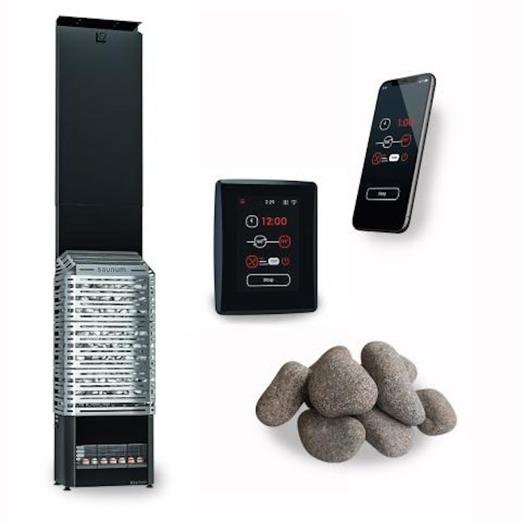 Saunum AIR 5 WiFi Sauna Heater Package Sauna Heaters & Stoves Saunum Black