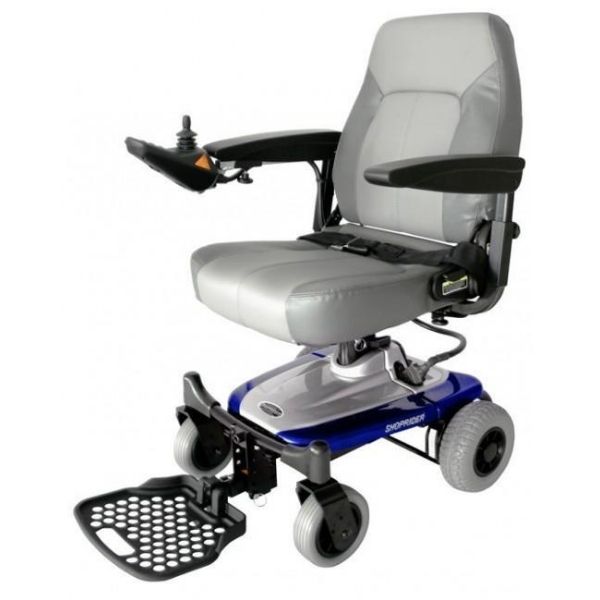 Shoprider Smartie Envirofriendly Power Travel Chair - UL8W Mid-Wheel Drive Power Chair Shoprider Blue
